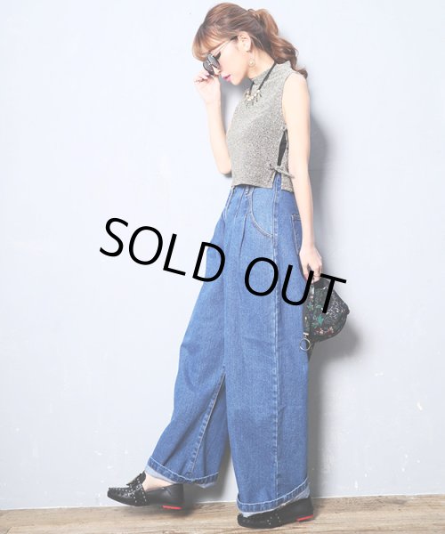 画像3: シルバーリングスタッズローファー | ブラック (3)