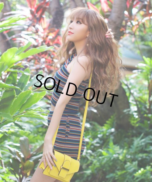 画像5: マルチストライプワンショルセットアップ (5)