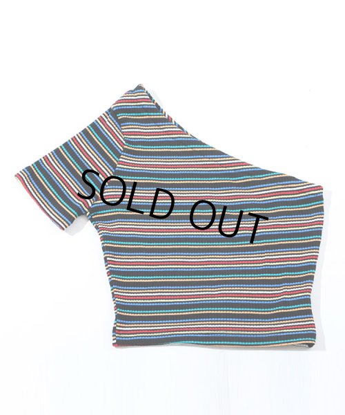 画像7: マルチストライプワンショルセットアップ (7)