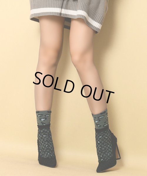 画像4: レオパードソックス　グレー (4)
