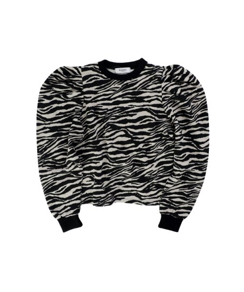 画像8: アニマル柄パフスリーブカットソー (8)