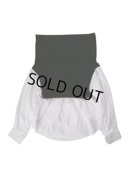 画像11: ニットコンビネーションブラウス (11)