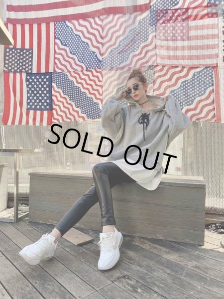 画像4: 編み上げパーカ (4)