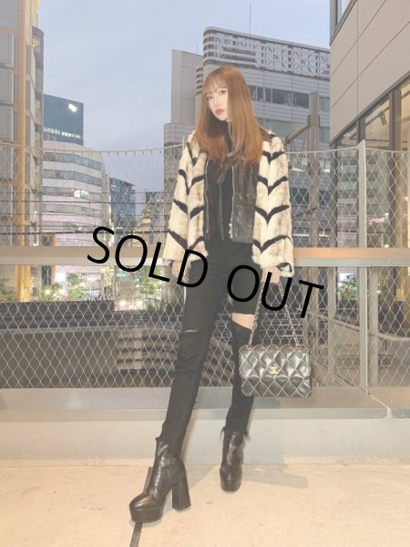 画像10: ファーライダースジャケット (10)