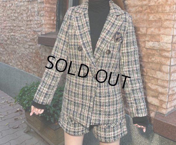 画像4: ツイードジャケットセットアップ (4)