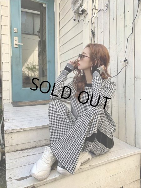 画像4: 千鳥柄ラインセットアップ (4)