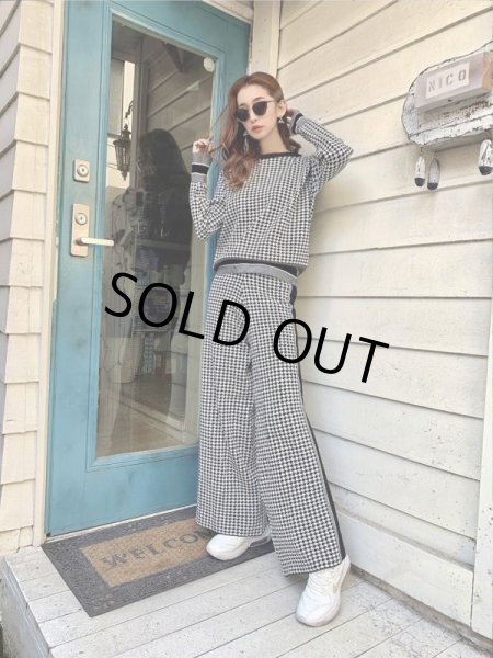 画像7: 千鳥柄ラインセットアップ (7)