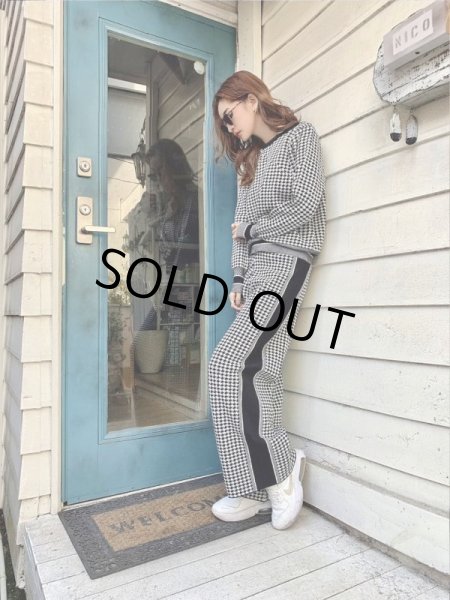 画像3: 千鳥柄ラインセットアップ (3)