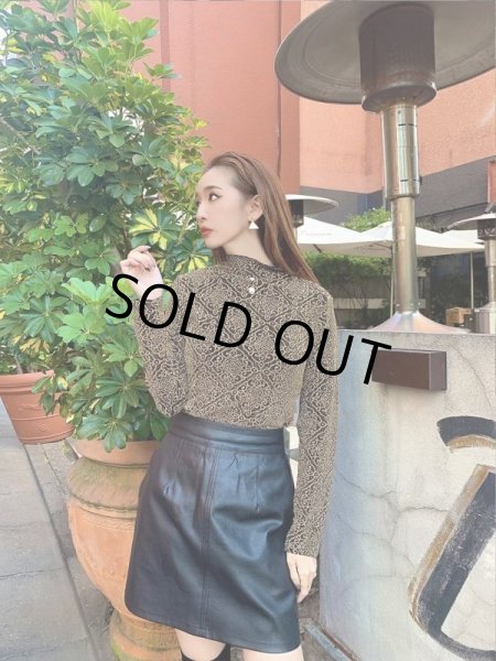 画像2: ダマスク柄カットソー (2)