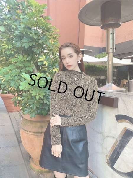 画像6: ダマスク柄カットソー (6)