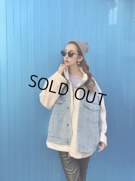 画像2: デニムボアジャケット (2)