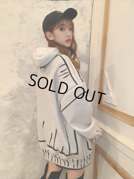 画像2: 2Dプリントフーディー (2)