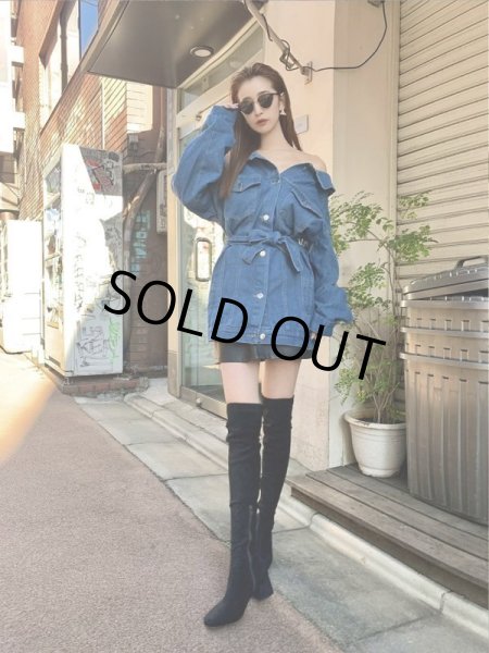 画像3: デニム２WAYワンピ (3)