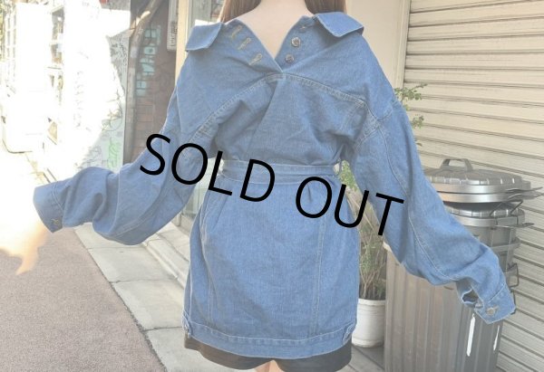 画像6: デニム２WAYワンピ (6)