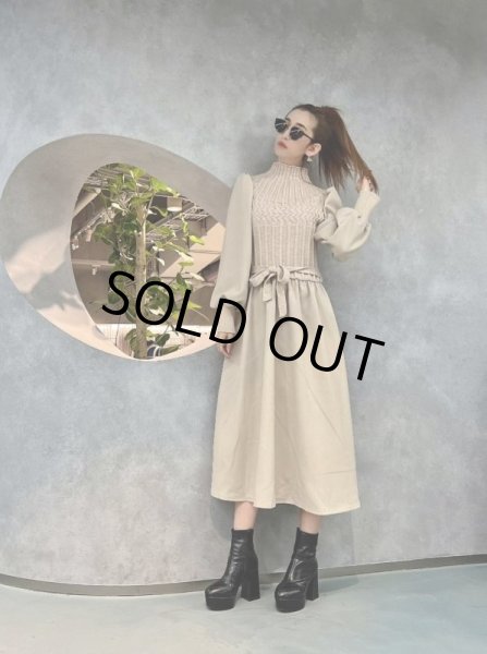 画像3: ニットコンビワンピ (3)