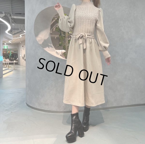 画像6: ニットコンビワンピ (6)