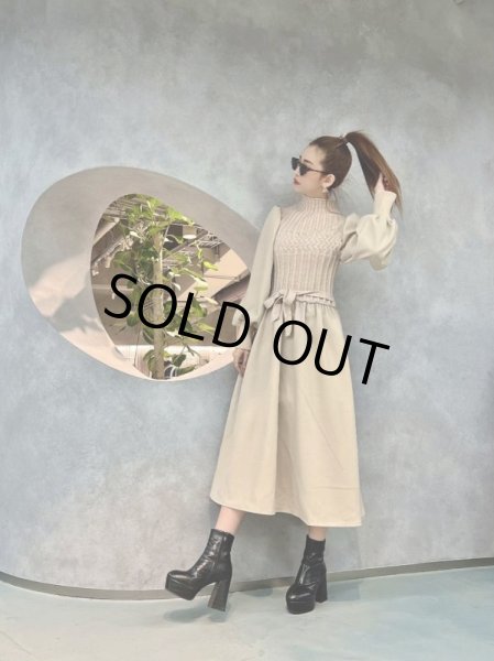 画像2: ニットコンビワンピ (2)