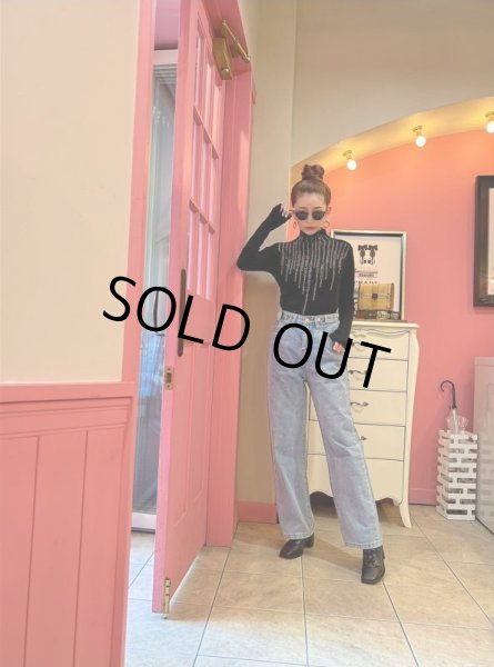 画像8: ハイウエストデニムパンツ (8)