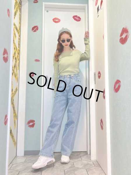 画像2: ハイウエストデニムパンツ (2)