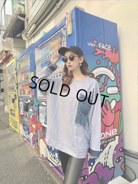 画像2: デニムプルオーバースェット (2)