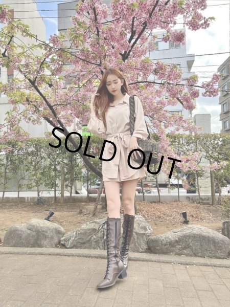 画像4: シャツワンピースセットアップ (4)