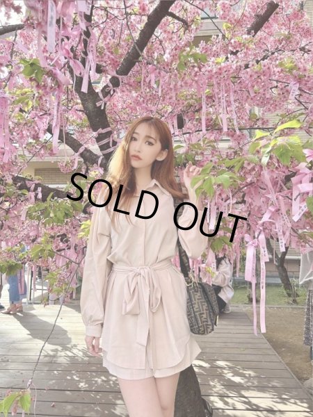 画像3: シャツワンピースセットアップ (3)