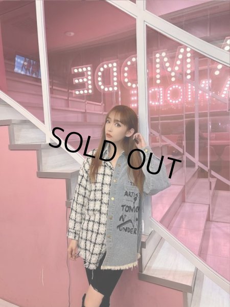 画像9: ツイードデニムシャツジャケット (9)