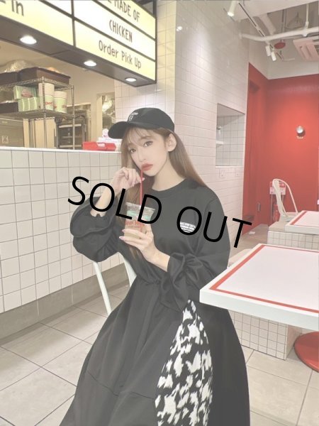 画像3: アニマル柄レイヤードワンピース (3)