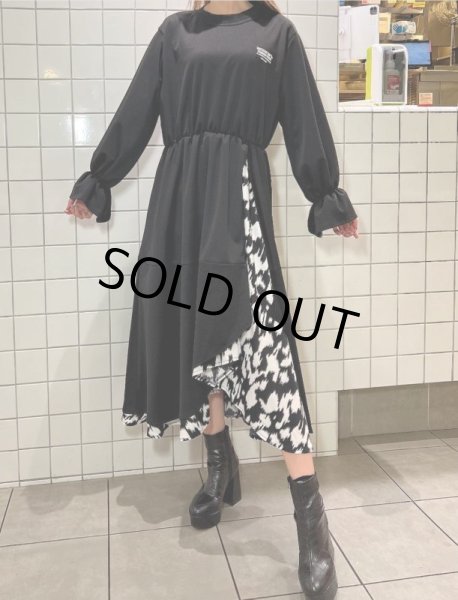 画像10: アニマル柄レイヤードワンピース (10)