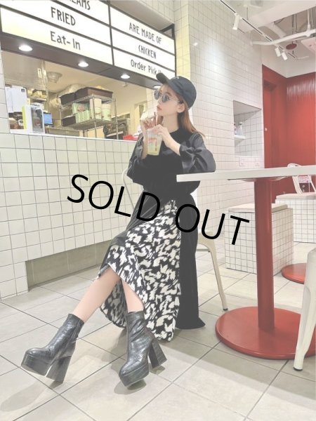 画像2: アニマル柄レイヤードワンピース (2)