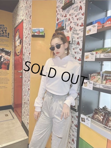 画像8: バックスタイル編み上げフーディー (8)