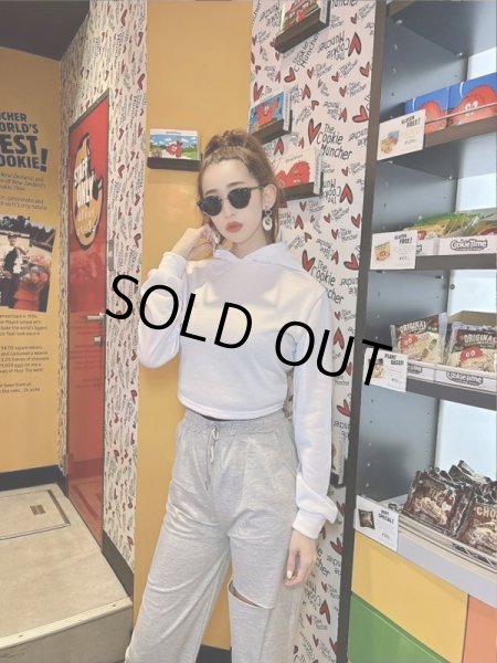 画像7: バックスタイル編み上げフーディー (7)