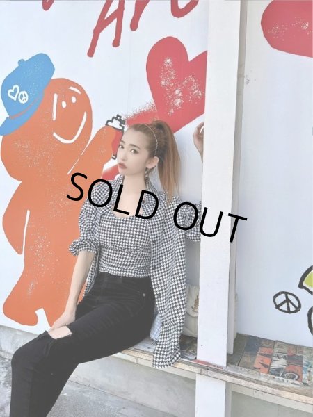 画像12: 千鳥柄キャミセットシャツ (12)