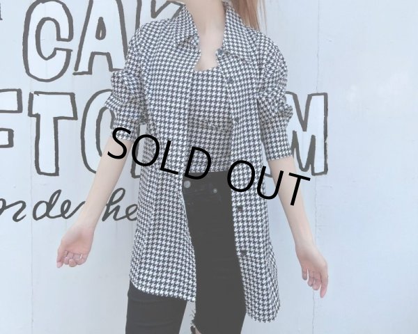 画像7: 千鳥柄キャミセットシャツ (7)