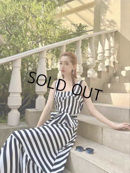 画像9: ボーダーフレアワンピース (9)