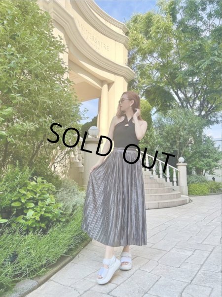画像2: プリーツマキシスカート (2)