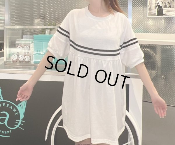 画像6: ウエストラインTシャツワンピ (6)