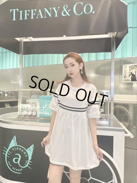 画像5: ウエストラインTシャツワンピ (5)