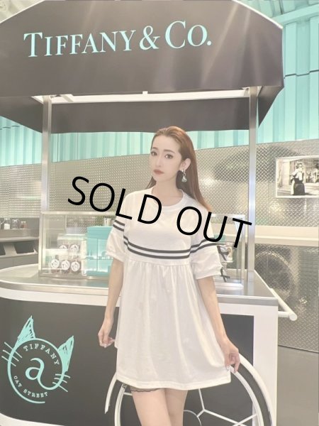 画像2: ウエストラインTシャツワンピ (2)