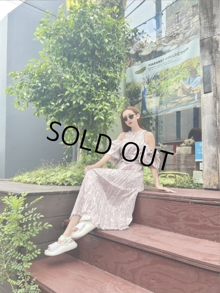 画像5: ショルダーオープンプリーツワンピ (5)