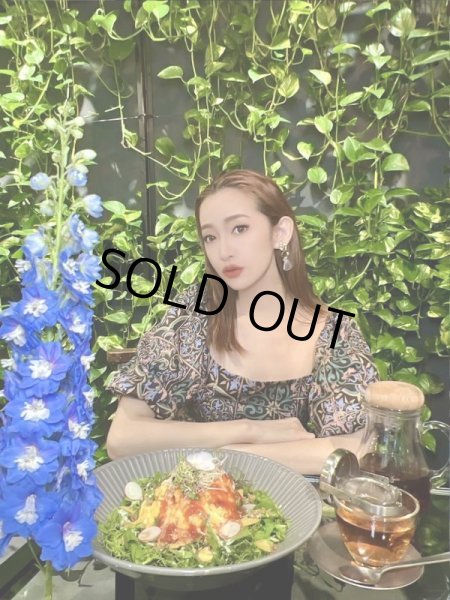 画像7: 花柄フリル袖トップス (7)