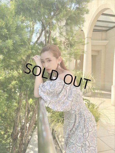 画像5: 花柄フリル袖ロンパース (5)