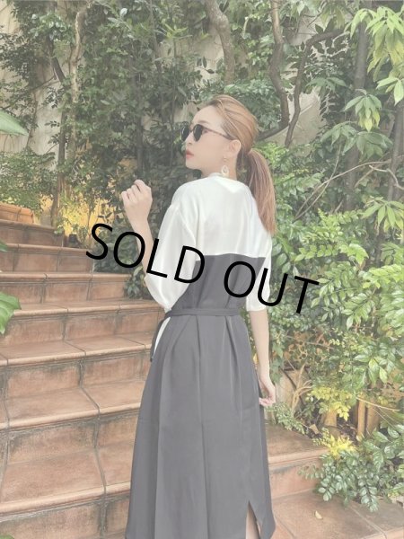 画像8: バイカラーワークシャツワンピース (8)