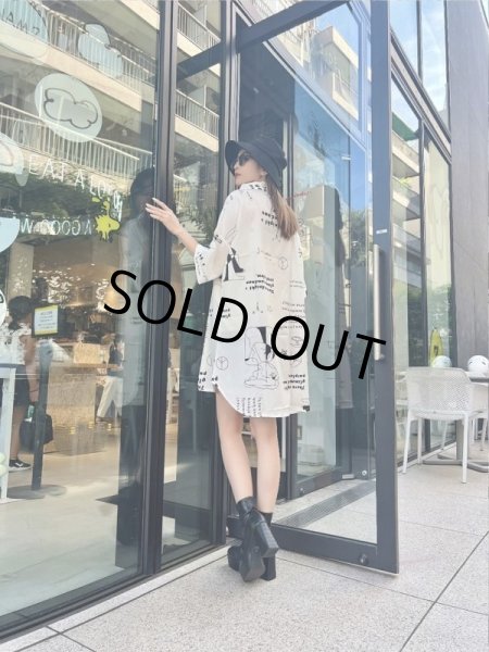 画像7: オーバーサイズシャツワンピ (7)