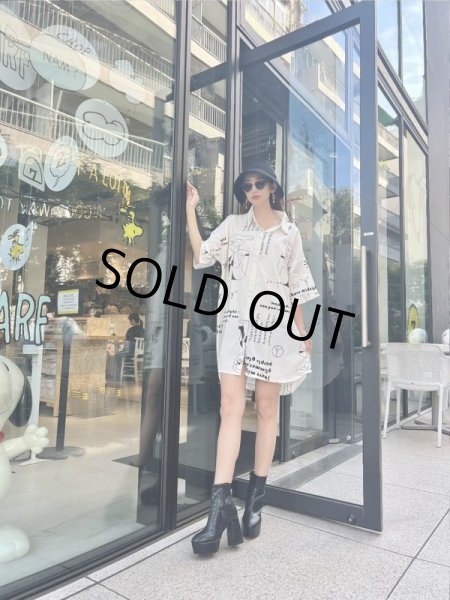 画像3: オーバーサイズシャツワンピ (3)