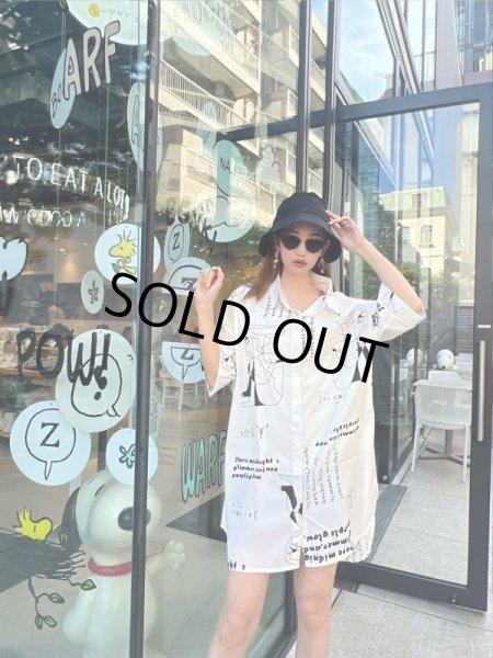 画像4: オーバーサイズシャツワンピ (4)