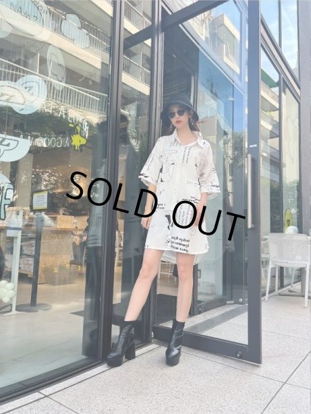 画像9: オーバーサイズシャツワンピ (9)