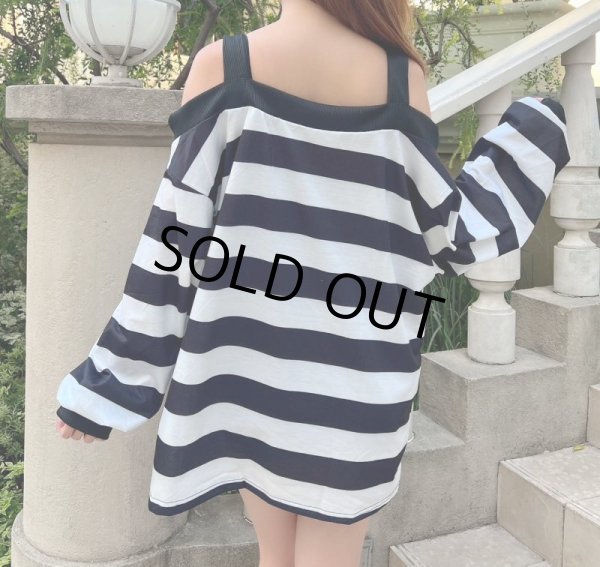 画像6: ボーダートレーナーワンピ (6)