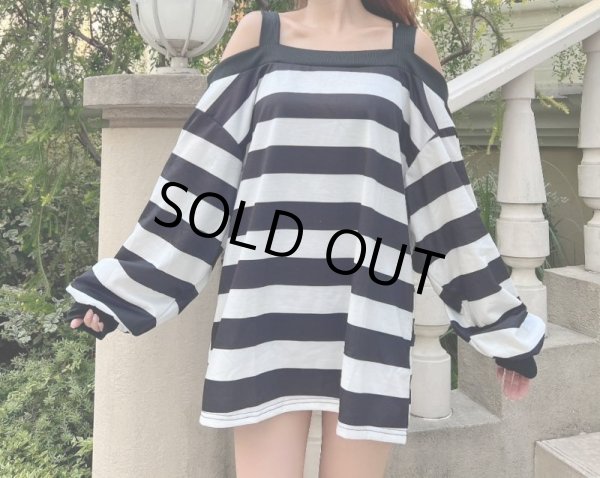 画像5: ボーダートレーナーワンピ (5)