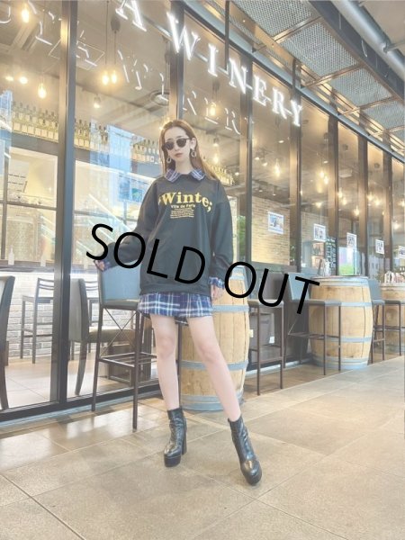 画像6: チェック柄シャツトレーナー (6)